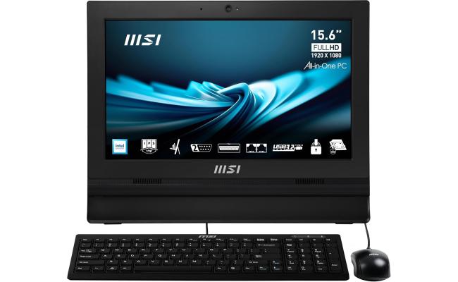 MSI PRO AP162T (2024) NEW 12Gen Intel Celeron N100 4-Cores w/ 15.6" IPS Full HD Anti-Glare Touch Display - Black