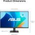 ASUS VA249QG Eye Care Gaming 24” IPS Full HD 120Hz 1ms Low Blue Light Flicker Free Ultra-Slim 300 nits w/ VGA , Display Port , HDMI & Speakers