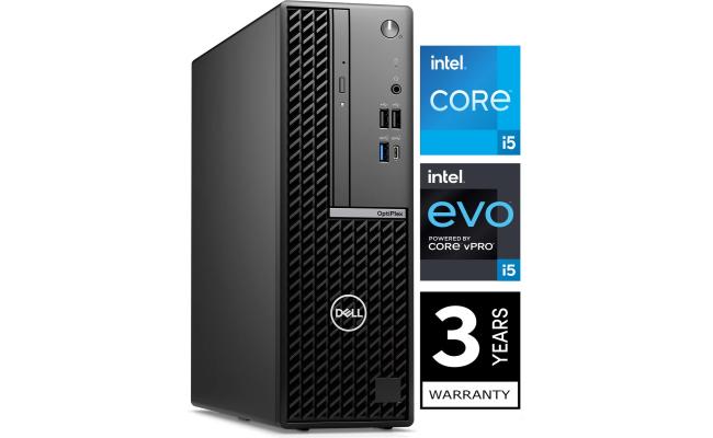 Dell OptiPlex SFF 7020 (2024) 14Gen Intel Core i5 vPro 14-Cores Tower w/  3 Years Warranty & Windows 11 Pro Pre-installed - Black