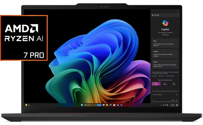 Lenovo ThinkPad T14s Gen 6 NEW Ryzen AI 7 PRO 360 8-Core AI-Mobile Processors w/ Ultrasonic Human Presence Detection & 3 Years Warrany