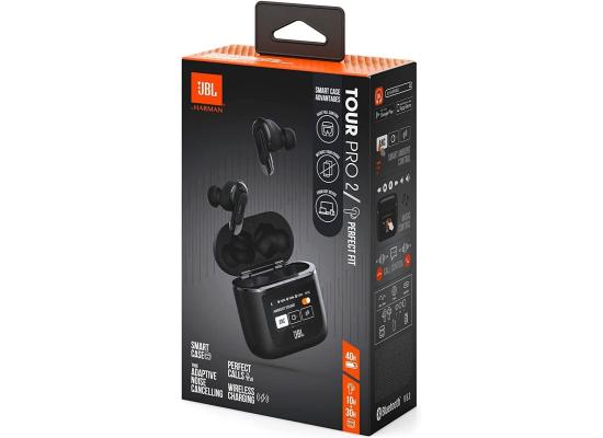 JBL Tour Pro 2 True Wireless NC Earbuds, True Adaptive ANC, Immersive JBL Spatial Sound, 6 Mics, BT 5.3 LE Audio, Smart Case with 1.45" Display, Up to 10H Battery Life, Champagne