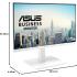 ASUS VA24EQSB-W Business 24” IPS FUll HD 75Hz Adaptive Sync,Low Blue Light, Flicker Free w/ HDMI, DisplayPort & VGA , USB Hub & Speakers & Adjustable Stand