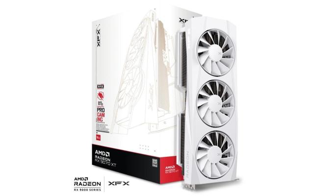 XFX Quicksilver AMD Radeon RX 9070 XT White Gaming Edition , 16GB GDDR6 256-Bit Memory, 2970 MHz Boost Clock, 4096 Stream Processors, 20 Gbps Memory Speed, PCI Express 5.0