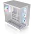 Thermaltake View 380 XL TG ARGB Mid Tower PC Case, 4x 120mm aRGB Lite Pre-Installed Fans, Up to 360mm Radiator & 10x Fan Support, USB Type-C x1, USB 3.0 x2, HD Audio, White