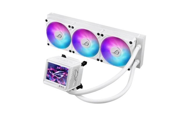 ASUS ROG RYUYJIN III 360 ARGB Extreme All-in-one AIO CPU Liquid Cooler For AMD Ryzen & Intel , Asetek Gen8 V2 Pump; high Airflow & Static Pressure Magnetic Fans , White