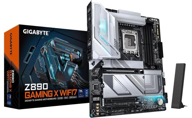 GIGABYTE Z890 Gaming X Wi-Fi 7 ATX Intel Z890 , 4x DDR5 DIMM Slot, Up to 256GB Max Memory, Wi-Fi 7 & BT 5.4, PCIe 5.0 x16, 4x M.2 Slots, Black
