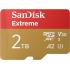 SanDisk 2TB Extreme microSDXC UHS-I Memory Card with Adapter - Up to 240MB/s, C10, U3, V30, 4K, 5K, A2, Micro SD Card Capture epic 5K3 Point-of-View and 4K UHD3 Aerial Video