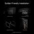 ASUS ProArt PA401 Wood Edition Metal Panel, 2x 160mm Pre-Installed Fans, Up to 240mm Radiator & 5x Fan Support, Removable Dust Filters, Black
