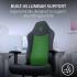 RAZER Iskur V2 X Gaming Chair, Built-in Lumbar Support, 2D Padded Armrests, 50mm Casters, Wide Seat Base, 152° Back Angle, 4-Class Gas Lift, 136kg Max Weight, Fabric Finish, Black