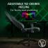 RAZER Iskur V2 X Gaming Chair, Built-in Lumbar Support, 2D Padded Armrests, 50mm Casters, Wide Seat Base, 152° Back Angle, 4-Class Gas Lift, 136kg Max Weight, Fabric Finish, Black