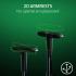 RAZER Iskur V2 X Gaming Chair, Built-in Lumbar Support, 2D Padded Armrests, 50mm Casters, Wide Seat Base, 152° Back Angle, 4-Class Gas Lift, 136kg Max Weight, Fabric Finish, Black