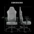 RAZER Iskur V2 X Gaming Chair, Built-in Lumbar Support, 2D Padded Armrests, 50mm Casters, Wide Seat Base, 152° Back Angle, 4-Class Gas Lift, 136kg Max Weight, Light Gray