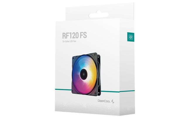 DeepCool RF12 FS RGB 120mm Fan Speed: 500~1500 RPM Fan Airflow: 56.5 CFM Fan Air Pressure: 1.66 mmAq Hydro Bearing - Fan Connector: 4-pin PWM, Pack of 1, Black