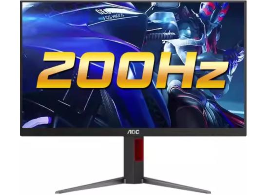 AOC 24G4H 24" Fast IPS Full HD 200Hz 0.3ms 126% sRGB HDR 10 Adaptive-Sync w/ HDMI & DP Interface & Adjustable Stand - Black & Red
