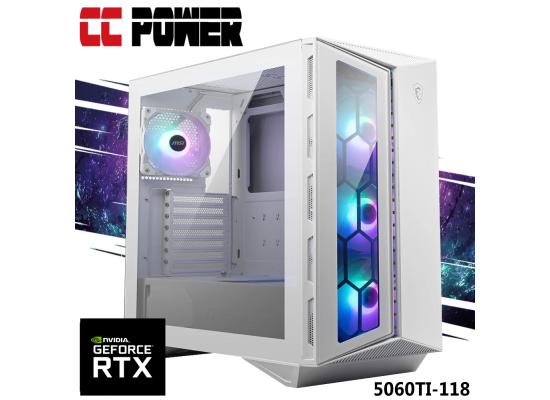CC Power 5060TI-118 Gaming PC 14Gen Intel Core i9 K-Series 24-Cores w/ Nvidia RTX 5060 TI 16GB DDR7 & Liquid Cooler