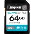 Kingston Canvas Go Plus 64GB SD Card | Up to 200MB/s | Class 10, UHS-I, U3, V30