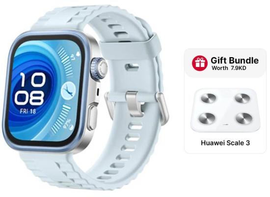 HUAWEI WATCH FIT 4 Pro Smart Watch, 1.82" Display, Sapphire Glass, GPS for Pro-Level Outdoor Sports, ECG, up to 10Day Battery Life, iOS & Android, Blue + FREE HUAWEI Scale
