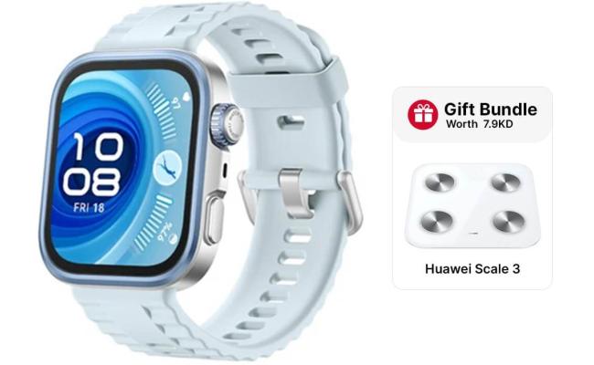 HUAWEI WATCH FIT 4 Pro Smart Watch, 1.82" Display, Sapphire Glass, GPS for Pro-Level Outdoor Sports, ECG, up to 10Day Battery Life, iOS & Android, Blue + FREE HUAWEI Scale