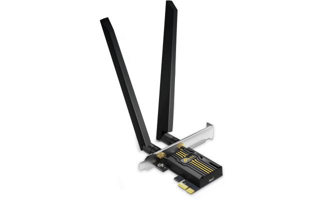 TP-Link Archer TBE400E WiFi 7 BE6500 PCIe WiFi Card Tri-Band Network For PC Bluetooth 5.4 High-Gain Antennas Not Compatible w/Windows 10