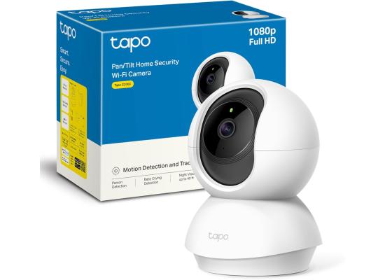 TP-Link Tapo C200C Pan/Tilt Security Camera up to 9x Digital Zoom w/ Motion Detection 1080P 2-Way Audio Night Vision Cloud & SD Card Storage Works with Alexa & Google Home