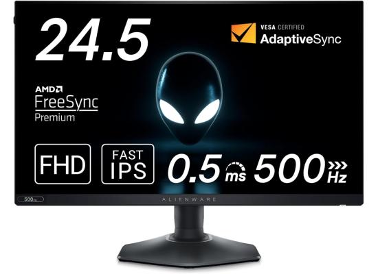 Dell Alienware AW2524HF 25" Full HD Fast IPS 500Hz (OC) 0.5 ms 1.07 Billion Colors 100% sRGB 95% DCI-P3 Adaptive-Sync 1x HDMI 2x DP & USB Hub
