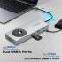 Promate Comandhub-Pro 14-in-1 Highspeed Multiport USB-C Hub with 100W PD Passthrough & Multimedia Controls, 4K @ 60Hz HDMI Support, 1Gbps Ethernet Port, 50cm Braided Cable Length, Gray