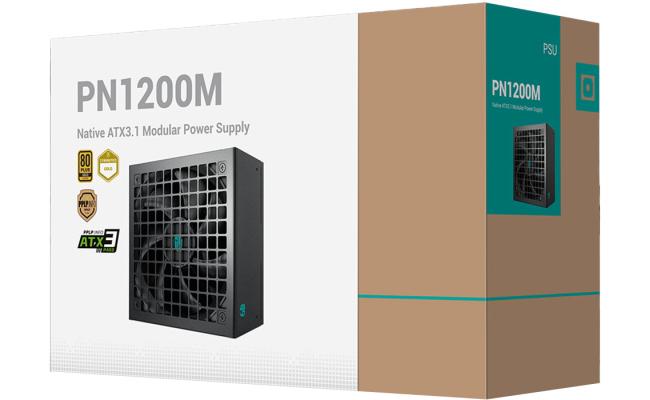 Deepcool Gamer Storm PN1200M 1200w 80+ Gold Fully Modular ATX 3.1 + PCI-E 5.1 Active PFC + Full Bridge SRC LLC + DC to DC, Japanese Capacitor, FDB Fans, 120mm Fan Size, Black