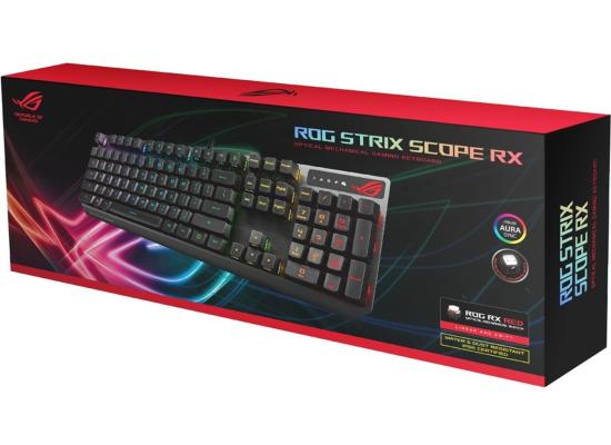 Asus XA05 ROG Strix Scope RX/RD/AR Keyboard, All Round Aura Sync RGB Illumination, IP57 Waterproof, Dust Resistance, USB 2.0 Passthrough, English / Arabic Layout, Black product thumbnail 2