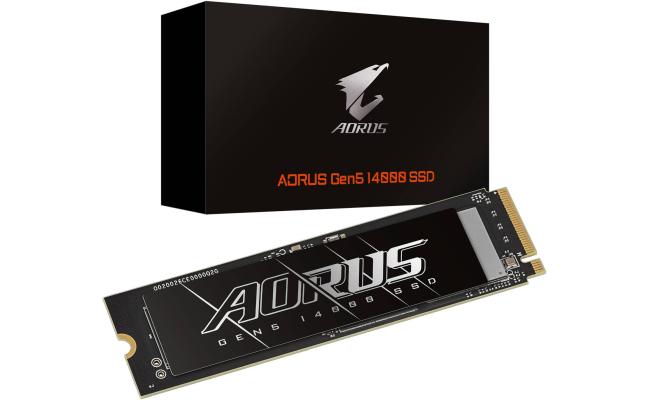 GIGABYTE AORUS 1TB Gen5 PCI-Express 5.0x4, NVMe 2.0 M.2 2280 Up to 13,600 MB/s Sequential Read & Up to 10,200 MB/s Sequential Write