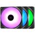 DeepCool RF12 FS RGB 120mm Fan Speed: 500~1500 RPM Fan Airflow: 56.5 CFM Fan Air Pressure: 1.66 mmAq Hydro Bearing - Fan Connector: 4-pin PWM, Pack of 3, Black