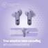 JBL Live Beam 3 Wireless Earbud Headphones, Up to 48 Hours Battery Life, Personi-fi 3.0, True Adaptive Noise Cancelling & Signature Sound, IP55 Waterproof, with Earplugs, Purple