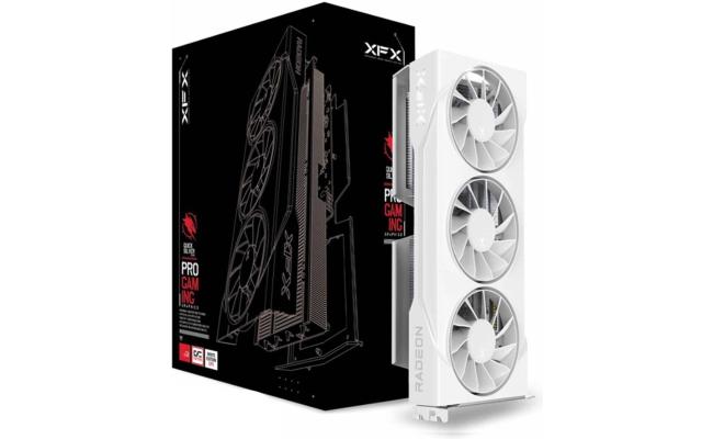 XFX Swift AMD Radeon RX 9060 XT OC Triple Fan Gaming Edition 16GB GDDR6 128-Bit Memory, 3320 MHz Boost Clock, 2048 Stream Processors, 20 Gbps Memory Clock, PCI-E 5.0 , White