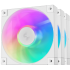 DeepCool FD12 ARGB 120mm Fan Speed: 400~2050 RPM Airflow: 63.6 CFMFan - Air Pressure: 2.56 mmAq - Fan Connector: 4-pin PWM Hydro Bearing, Pack of 3, White