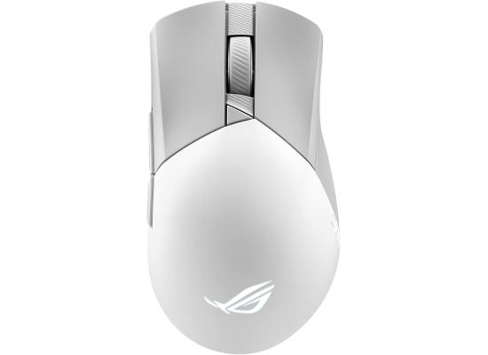 ASUS ROG Gladius III Wireless Gaming Mouse, 2.4 GHz & BT Connectivity, 36000 dpi, AimPoint Optical Sensor, Up to 143 Hours of Battery Life, 6 Prog Buttons, 650 IPS Max Speed, White