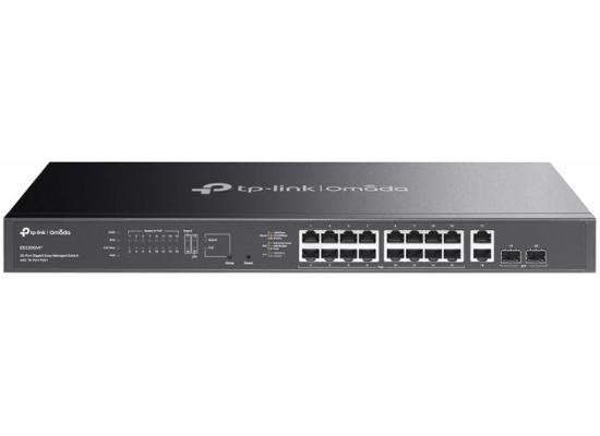 TP-Link Omada ES220GMP 20 Ports Gigabit Easy Managed Switch 16-Port PoE+, 250W PoE Budget, 2X Gigabit RJ45+2 X Gigabit SFP, Auto Recovery, Port Isolation, SDN, VLAN, Centralized Cloud Management