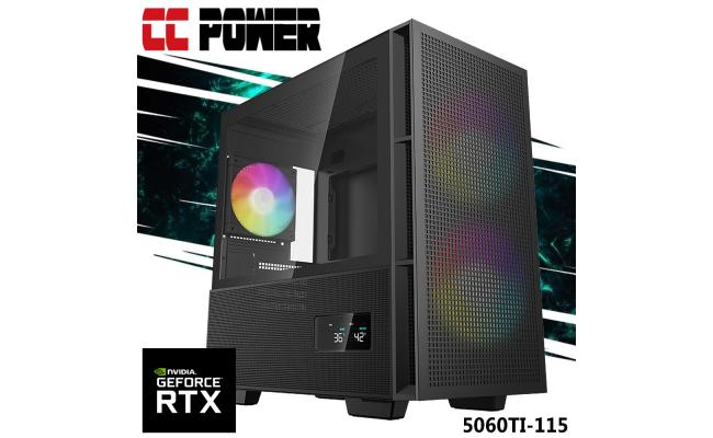 CC Power 5060TI-115 Gaming PC NEW 9Gen AMD Ryzen 7 7700 8-Cores w/ Nvidia RTX 5060 TI 16GB DDR7 & DDR5 Memory & Advanced Air Cooler