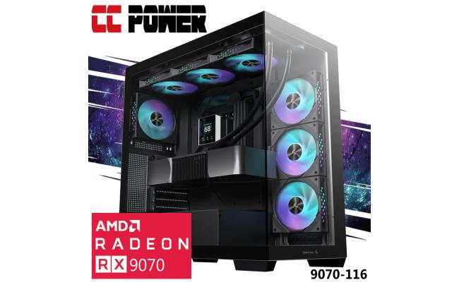CC Power 9070-116 Gaming PC NEW 9Gen AMD Ryzen 9 9950X 16-Cores w/ AMD Radeon 9070 16GB DDR6 & DDR5 Memory & Liquid Cooler