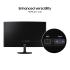 SAMSUNG 27" Essential S3 (D362) Full HD 1800R Curved 100Hz, Game Mode, Advanced Eye Comfort, HDMI & D-sub Ports , Black