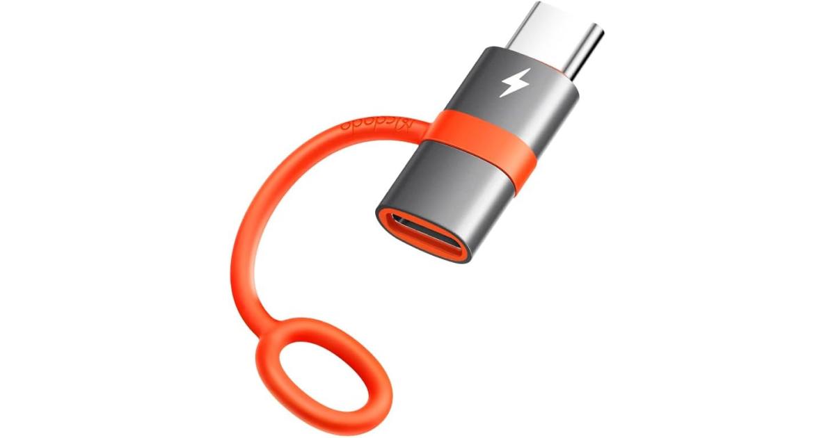 Mcdodo OT-5530 Lightning Female to USB C Male محول 60W Lightning إلى Type-C محول PD شحن سريع لـ iPhone 15/15 Pro/15 ProMax/15 Plus/iPad Pro/iPad Air/MacBook Pro/Galaxy، لا يوجد دعم OTG/Audio