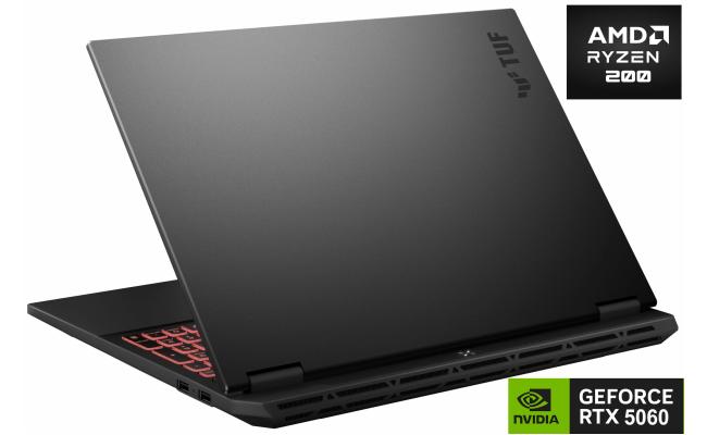 ASUS TUF Gaming A16 (2025) FA608UM NEW AMD Ryzen 260 8-Cores w/ Nvidia RTX 5060 8GB DDR7 & 165Hz IPS Display - Jaeger Gray