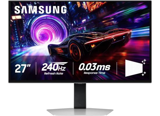 SAMSUNG Odyssey OLED G8 32" (G81SF) 4K UHD QD-OLED 240Hz 0.03ms HDR10+ Glare Free Super Arena UX Core Sync HDMI 2.1 USB HUB Sleek Metal Design - Grey