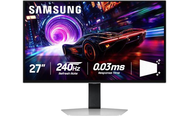 SAMSUNG Odyssey OLED G8 32" (G81SF) 4K UHD QD-OLED 240Hz 0.03ms HDR10+ Glare Free Super Arena UX Core Sync HDMI 2.1 USB HUB Sleek Metal Design - Grey