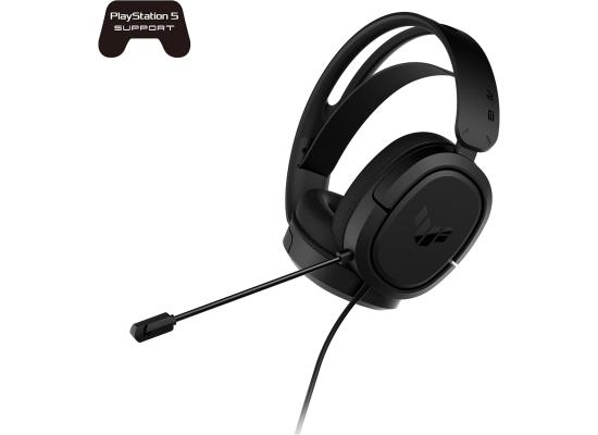 ASUS TUF Gaming H1 Wired Gaming Headset, 7.1 Sound, Discord and TeamSpeak, Comfortable & Lightweight, Compatible with PC, PS5, Switch and Xbox, Black product thumbnail 2