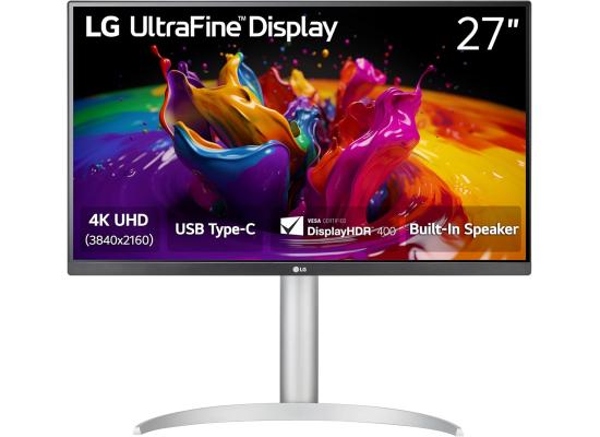 LG 27UP850K Ultrafine 27" IPS 4K UHD (3840 x 2160) HDR 400, DCI-P3 95% Built-in Speaker, HDMI, DisplayPort, USB Type-C 90W PD, Tilt/Height/Pivot Adjustable Stand, White