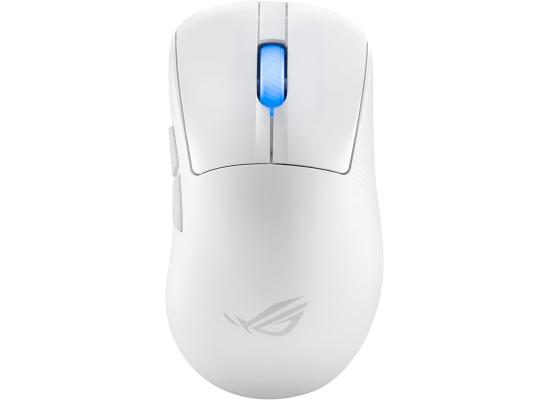 ASUS ROG Keris II Ace Ultralight 54g Ergonomic Gaming Mouse, 42,000-dpi ROG AimPoint Pro Sensor, ROG SpeedNova Wireless, Micro Switches, 4,000/8,000 Hz Polling Rate Booster, White