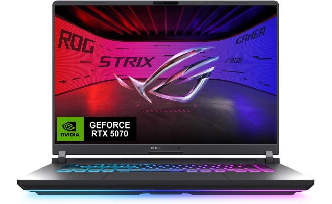 ASUS ROG Strix G16 (2025) G615JPR 14Gen Intel Core i7 14650HX 16-Cores w/ Nvidia RTX 5070 8GB DDR7 & IPS 165Hz Display - Eclipse Gray