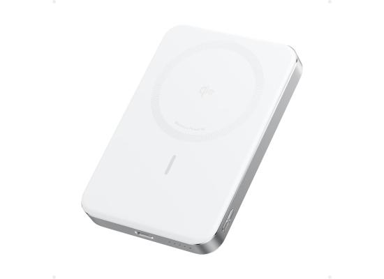 Anker MagGo Power Bank, Ultra-Slim 10,000mAh Magnetic Battery Pack, Qi2 Certified 15W Ultra-Fast MagSafe Compatible Portable Charger, Ergonomic Design, for iPhone16/15/14/13/12 Series Only - White product thumbnail 2