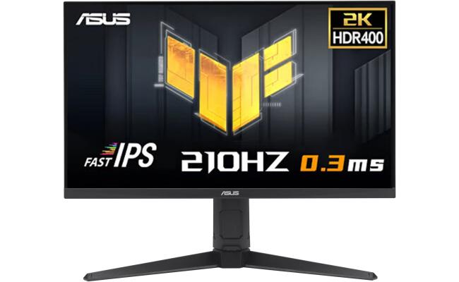 ASUS TUF VG27AQL5A Gaming AI 27" Fast IPS QHD 2K 210Hz 0.3 ms (GtG) HDR 400 , Adaptive-Sync w/ Seakers & Height Adjustment , Black