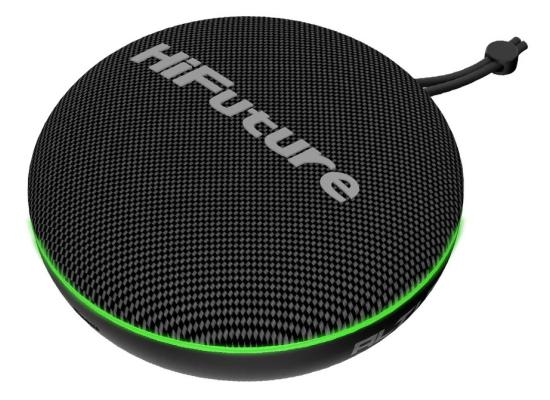 HiFuture Altus Bluetooth 5.3 Speaker with APTX waterproof, up to 8-Hours Battery Life, True Wireless Stereo (TWS) mode, 8.0, IPX5 - Black product thumbnail 2