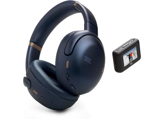 JBL Tour One M3 Smart Tx - Wireless Over-Ear Noise Cancelling Headphones with Smart Transmitter, Hi-Res Audio (3.5mm or USB-C), Spatial 360 Sound with Head Tracking & 70Hrs of Playback (Blue))
